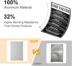 Core Values Motivational Metal Tin Sign - 12x8 Inch Inspirational Wall Art Poster, Positive Quote Office Decor for Workplace, Living Room, Bathroom, Home & Gym - Rustic Vintage Home Decoration Gift