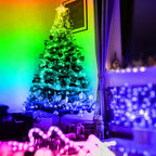 RUISHINE Battery Operated LED Strip Lights 32.8ft, Battery Powered Led Strip Lights for Bedroom Color Changing APP Remote, USB Led Lights for TV, Room, Kitchen, Party