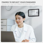 Homeforia 5.5x8.5 Business License Frame Black, High End Oak 5.5 by 8.5 Wood Certificate Frame, 8.5 x 5.5 Document Frame for Wall or Tabletop, Wooden Picture Frames, Tempered Glass, Wall Kit, Set of 1