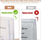 Book Vase for Flowers Home Décor,Artistic and Cultural Flavor Decorative Acrylic Clear Vase for Home and Office,Creative Gifts for Book Lovers. (Blue)