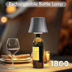 WILIT Wireless Bottle Lamp for Liquor Bottles, Dimmable Cordless Table Lamp Shades, Battery Operated Night Light for Bedroom, Home Bar Decor, Living Room, Dinning, Party, Women Gifts, Men Gifts