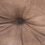 Square Shaped Buffalo Leather Handmade Eco-Friendly Brown Pouf - Square Pouf, 18"x18"x18", Plain Solid Pouf, Buffalo Leather Pouf, Recycled foam with fibre Filled Stuffed Pouf, Seating Pouf PF25
