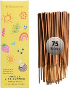 Folkulture Incense Stick for Home | Pack of 75 (8") Insence-Sticks for Meditation with 45 Mins Burn Time | Organic Insence Aromatherapy Inscents | Non Toxic Citrus Inscent-Sticks for Gifts for Women