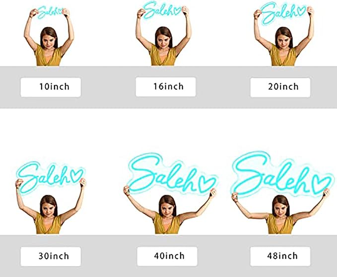 IbayNawi Custom LED Neon Signs for Wall Decor, Personalized Name Sign for Wedding, Birthday, Bar & Business Gifts