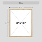 SIGNWIN Framed Mid-Century Modern 1960s Vintage Nordic Polygons Wall Art, Set of 4 Abstract Geometric Wall Decor Prints, Nature Wilderness Wall Décor for Living Room, Bedroom - 8"x10" Natural