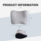 Ultra Soft Car Headrest Pillow, Car Pillow for Driving with Adjustable Strap, 100% Memory Foam Neck Cushion, Breathable Removable Cover & Ergonomic Design - Car Neck Pillow(Moonlight-Silver, 1PC)