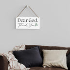 SENJIAN Christian Home Decor Christian Wall Art Rustic Bible Verse Sign Scripture Printed Wood Sign Wall Art Religious Sign for Home Office Bathroom Bedroom