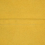 PF12 Square Goat Leather Handmade Eco-Friendly Mustard Pouf - 21" x 21" x 12", Plain Solid, Recycled Foam with Fibre Fill Stuffed