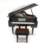 Piano Music Box with Bench and Black Case Musical Boxes Gift for Christmas/Birthday/Valentine's Day, Melody Spirited Away