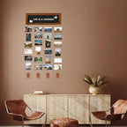 Hanging Photo Display Wall Decor, Picture Frames Collage Felt Letter Board with 270 Letters and 30 Clips, DIY Boho Dorm Room Decor for Wall, Mothers Day Party Birthday Gifts