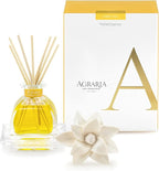 AGRARIA PetiteEssence Flower and Reed Diffuser Set, Hand Crafted Sola Flower Botanical Home Fragrance Set, Scented Oil Gift for All Occasions