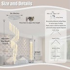 157" Long Light 25-Lights Silver Chandeliers for Entryway High Ceiling Pendant Lights Crystal Drop Light for Living Room Foyer Hallway Staircase