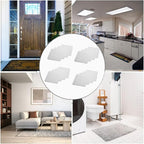 Home Techpro Rug Pads Grippers, 16 Pack Non Slip Washable Grippers for Rug, “Vacuum TECH” - New Materials to Anti Curling Rug Pad : Keep Your Rug in Place & Make Corner Flat and Easily Peel Off (16)