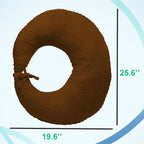 Professional Gaming Pillow for Lap; Arm Rest Pillow Gaming Lap Pillow with Crochet Support - Eliminate Pain in Gaming (Brown)