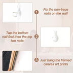 Aurlan Jesus Last Supper Bible Story Wall Art(16"x24"), 3PCS Boho Christ Christian Easter Gifts Canvas Artwork, Neutral Spiritual Religious Faith Decor Prints for Office Home