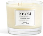 NEOM- Complete Bliss Scented Candle, 3 Wick | Blush Rose, Lime & Black Pepper | Essential Oil Aromatherapy Candle | Scent to De-Stress