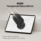 20X30 Inch Black Bathroom Mirror, Black Metal Framed Mirror for Wall, Rounded Rectangle Matte Bathroom Vanity Mirror with Tempered Glass, Anti-Rust, Horizontal/Vertical