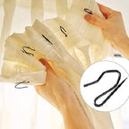 Hotop 60 Pieces 1.65 Inch Metal Drapery Curtain Rings Curtain Hanging Rings and 60 Pieces Metal Curtain Drapery Pin Hooks for Window Door Shower Curtain (Champagne Gold)