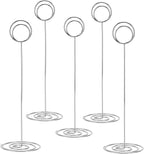 MANGZ 15 Pack 8.75 Inch Tall Table Number Holder, Place Card Holder, Wire Photo Holder Clip Perfect for Weddings, Banquets