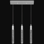 Kitchen Island Lighting Modern Light Fixture Kitchen Island Pendant Light Dimmable LED Chrome Mini Pendant Lighting Dinning Room Living Room Chrome Pendant Lights（3-Light）