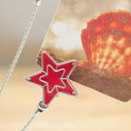 8-branch Family Tree Picture Frame Holder, Card Photo Clips Holder Desk Stand for Memo Paper Note Photo Christmas Wedding Card Display (Red Star)