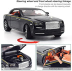 Collectible Toy Car 1/24 Rolls-Royce Dawn Diecast Model Car, Alloy Pull Back Toy Car Vehicles with Light and Sound Exquisite Car Model for Boys Kids Adults Gift