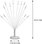 Silver Photo Tree Holder with Metal Base,12 Clips Flexible & Durable Branches Money Trees Gift Card Holder with Clips,Picture Trees to Hold Photos for Christmas Wedding Greeting Birthday Party Gift
