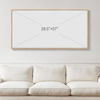 Framed Extra Large Colorful Abstract Wall Art for Living Room, Modern Horizontal Bright Canvas Prints Paintings Artwork for Walls, Bold Color Pictures for Hallway Dining Bedroom Office Wall Decor 30x60 In