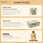 B.Duck x British Museum Blind Box, Egyptian God Collectible Duck Figurines Series,Home Decorations, Holiday Birthday Gifts (B.Duck x Bastet Series, One Box)