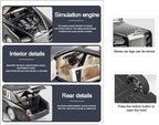 EROCK Exquisite car Model 1/24 Rolls-Royce Phantom Model Car,Zinc Alloy Pull Back Toy car with Sound and Light for Kids Boy Girl Gift. (Black)