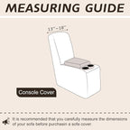 Arfntevss Sectional Recliner Couch Covers Velvet Corner Sectional Sofa Cover for Reclining Couch Stretch L Shape Recliner Slipcover Washable Middle Console Protector (1 Console Cover, Light Gray)