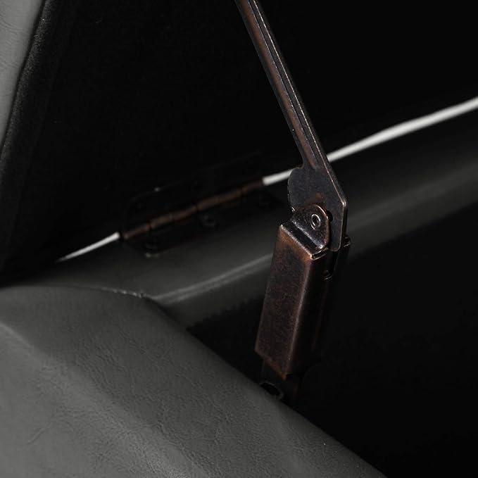 Joveco Storage Ottoman Bench, Tufted Leather 51 Inch Storage Bench for End of Bed Bedroom Living Room (51”, Dark Gray)