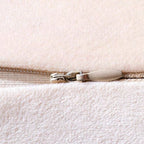 Couch Pillow Covers 16x16 Cream: 2 Pack Cozy Soft Velvet Square Throw Pillow Cases for Farmhouse Home Decor