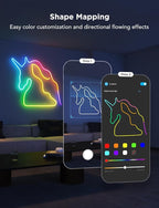 Govee RGBIC Neon Lights, LED Smart Neon Rope Light 2 Works with Matter, Alexa, Google Assistant, Custom DIY Neon Strip Lights for Bedroom and Wall Decor, Softer Material, 9.8ft, White