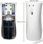 2PCS Automatic Air Freshener Spray Dispenser,Free Standing or Wall Mounted Automatic Fragrance Dispenser-Commercial and Home Use-Multiple Time Scent/Mist Release Settings for Room Sprayer (White)