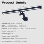 Monitor Light RGB Backlight with Software & Buttons Controls, Dual Light Bar Gaming Office Desk Lamp 15 Modes Dimmable 3 Color Temperature Adjustable No Glare Desk Lamp for Home Office Gaming