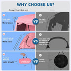 Bed Tent,Portable Privacy Sleeping Bed Canopy,Blackout 90% Drapes for Kids and Adult,Indoor Space Tent with Breathable Large Mesh Windows