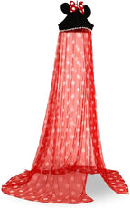 Mickey Mouse & Friends Kids Bed Canopy Curtains for Ceiling, Hanging Mosquito Netting Cover for Reading Nook, Sleeping Tent | Playroom Accessories, Home Decor Room Essentials