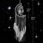 3PCS/LOT Star Moon Sun Shape Dream Catcher Home Decoration, and Baby Kids Room Accessory - Dream Catcher with Feather Decoration - Unique Home Craft Wall Pendant (White)