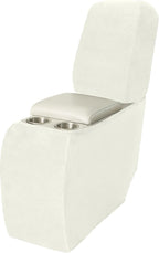 Arfntevss Sectional Recliner Couch Covers Velvet Corner Sectional Sofa Cover for Reclining Couch Stretch Soft L Shape Recliner Slipcover Washable Middle Console Protector (1 Console Cover, Cream)