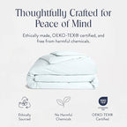 Brooklinen Luxury Percale Duvet Cover – 100% Cotton, Cool, Crisp, Extra-Long Corner Ties, Button Closure, Soft & Breathable – Machine Washable, Duvet Cover Full/Queen Bed Sizes (Sky)