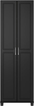 SystemBuild Evolution Kendall 24" Engineered Wood Utility Storage Cabinet Black