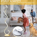 Spiral LED Floor Lamp, 40W Dimmable Floor Lamps for Living Room with Remote Control, Stepless Adjustable Colors & Brightness Standing Lamp Reading Corner Floor Lamp for Bedroom, Office -White