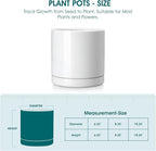 vancasso Ceramic Plant Pots, 6.25 Inch Ceramic Pot for Plants, Planters Pots for Indoor Plants with Drainage Holes, Flower Pot for Indoor House Plant, White