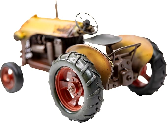 YCHTEWY-Iron Classic Car Model Collectible Vehicle Decoration, Metal Truck Christmas Decor ，Unique Blend of Vintage, Rustic, Farmhouse Truck Decor for Table Top Decor. (E)