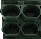 36 Pockets Hanging Planter Bags, Vertical Wall Mounted Plant Planting Grow Bags, Stackable Wall Planter with Timer, Self Watering Hanging Planters for Outdoor Indoor Garden-Green