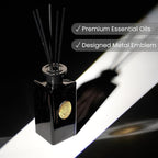 M&SENSE 10.14 oz Large Reed Diffuser Set | Oud Wood Scent Oil Diffuser with Sticks | Hotel Collection Non-Toxic Essential Oil |for Bedroom Bathroom Living Room
