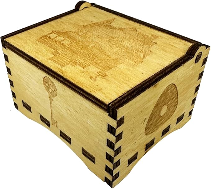 Youtang Music Box Engraved Wooden Gifts Mini Musical Box Play Dreaming for Birthday/Anniversary/Valentine's Day/Christmas (Wind up, Brown)