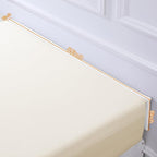 MABOZOO Bed Gap Filler Cushion, Long Thick Filler Bolster Pillow Stopper for Headboard Space Gap, Bed Mattress Extender Bed Wedge Pillow (White, 2X8X59inch)