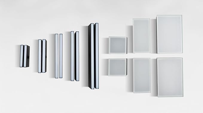 LUMENGY Paver Light Slim 0.5x14 Inch Glare-Free Steel Brick Lighting for Pavers, Walls, Driveway & Pathway Borders 5000K Warm White, Waterproof, Drive-Over Rated - 12V AC/DC